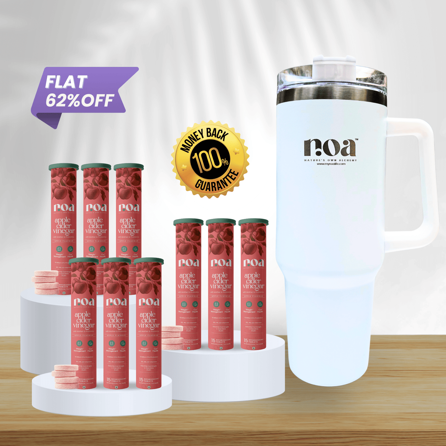 Apple Cider Vinegar Probiotics & Prebiotics Effervescent & Hydra+ Combo