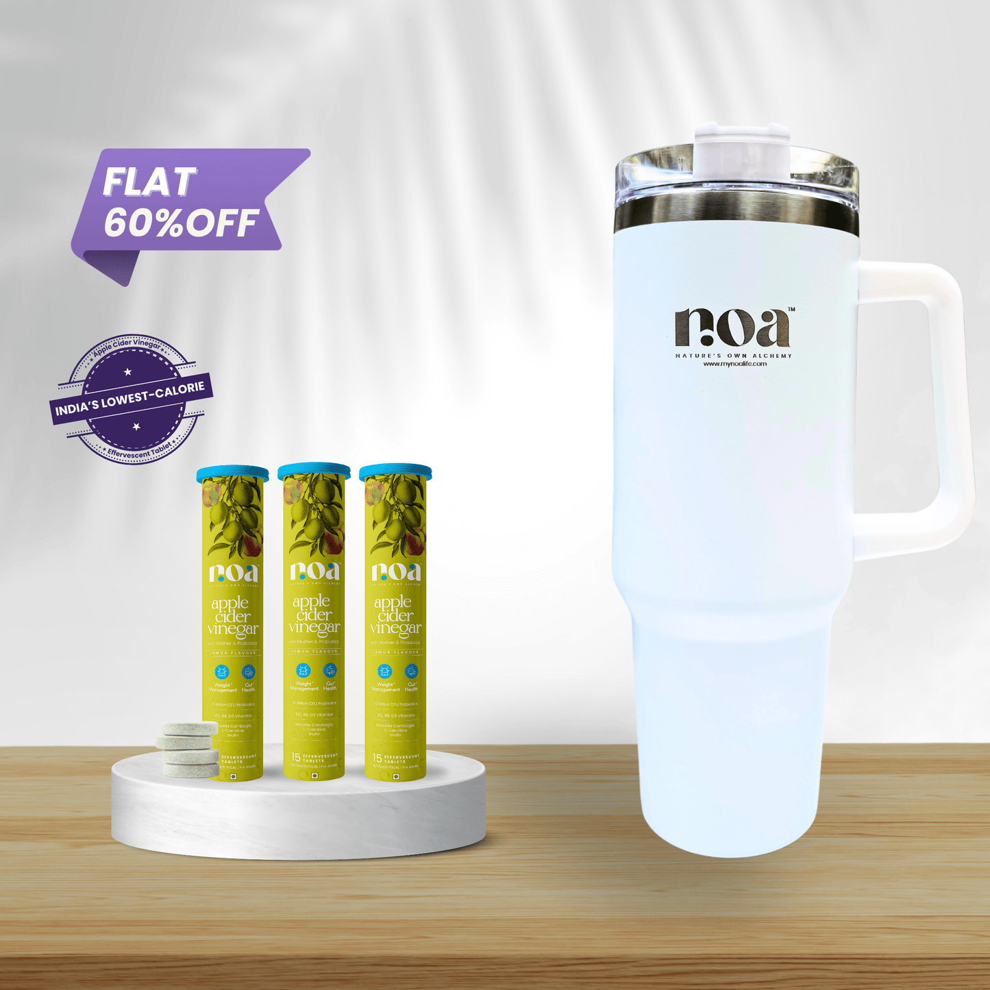 Apple Cider Vinegar Probiotics & Prebiotics Effervescent & Hydra+ Combo